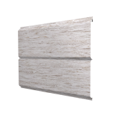 Софит ЭкоБрус new без перфорации 0,45 Print Elite Snow Wood TwinColor Центр Кровли