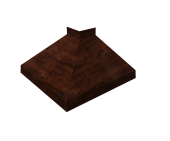 Угол отлива внешний 100 0,45 Print Elite с пленкой Cherry Wood TwinColor Центр Кровли