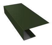 J-Профиль 18мм 0,5 Satin Matt TX RAL 6020 хромовая зелень (3м) Центр Кровли
