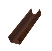 Стойка жалюзи Milan,Tokyo 0,45 Print Premium Cherry Wood Fresh TwinColor (2,5м) Центр Кровли