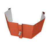 Крепление трубы для гофры на кирпич Vortex Lite PE RAL 8004 терракота Центр Кровли