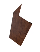 Нащельник (для калиток и ворот) 25х35 жалюзи Milan, Tokyo, Palermo 0,45 Print-Double Premium Cherry Wood Fresh (L2,0) Центр Кровли
