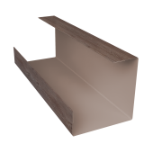 Планка угла внутреннего составная нижняя 0,45 Print Elite White Wood TwinColor (3м) Центр Кровли