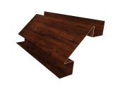 Планка угла внутреннего сложного БХ new 0,45 Print Elite Cherry Wood TwinColor (2м) Центр Кровли