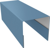 Планка П-образная заборная 20 Grand Line 0,45 Drap ТХ RAL 5024 пастельно-синий (3м) Центр Кровли