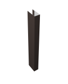 Стойка Texas 0,5 Drap TX RR 32 темно-коричневый (для калиток и ворот) (2м) Центр Кровли