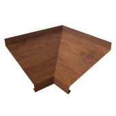 Угол отлива внутренний 100 0,4 Print Premium с пленкой Golden Wood Fresh TwinColor Центр Кровли