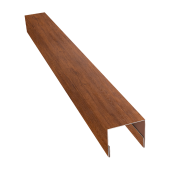 Планка П-образная заборная 24 0,45 Print Premium Golden Wood Fresh TwinColor (2м) Центр Кровли