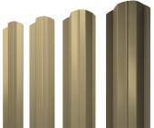 Штакетник М-образный В фигурный 0,45 PE RAL 1014 слоновая кость Центр Кровли