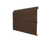 Софит ЭкоБрус с перфорацией 0,345 Grand Line 0,5 Satin Matt RAL 8017 шоколад Центр Кровли