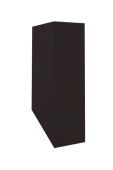 Кожух скатный д550/ш500/в1-920/в2-850 0,5 Satin с пленкой RAL 9005 черный Центр Кровли