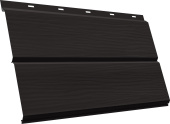 ЭкоБрус новый 3D Grand Line 0,5 GreenCoat Pural БТ матовый с пленкой RR 32 темно-коричневый (RAL 8019 серо-коричневый) Центр Кровли