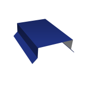 Парапетная крышка прямая 100мм 0,45 PE с пленкой RAL 5002 ультрамариново-синий (2,5м) Центр Кровли