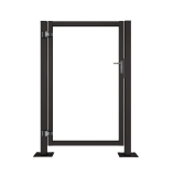 Калитка Жалюзи Puma Lock 1,68х1 RR 32 без заполнения тип А Центр Кровли