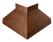 Угол отлива внешний 70 0,4 Print Premium с пленкой Golden Wood Fresh TwinColor Центр Кровли