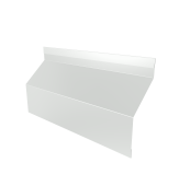 Ламель забора жалюзи Milan Slim стартовая/финишная для калиток и ворот 0,45 PE RAL 9003 сигнальный белый Центр Кровли