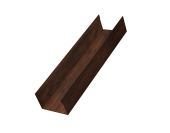 Стойка жалюзи Milan,Tokyo 0,45 Print-Double Premium Cherry Wood Dark F (2м) Центр Кровли