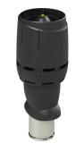 Выход вентиляционный Vilpe Flow 160/ИЗ/500 черный Центр Кровли