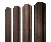 Штакетник Прямоугольный фигурный 0,45 Print Premium Almond Wood Fresh Центр Кровли