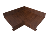 Угол отлива внутренний 70 0,45 Print Premium с пленкой Cherry Wood Fresh TwinColor Центр Кровли