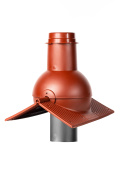 Выход канализации коньковый Krovent Pipe-cone кирпичный Центр Кровли