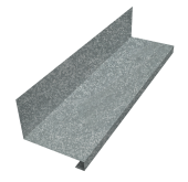 Планка примыкание нижнее к трубе для Кликфальц Pro 0,4 Zn (3м) Центр Кровли