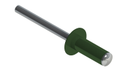 Заклёпка вытяжная Daxmer 4,0х10 RAL 6002 (10х1000шт) ал/ст Центр Кровли