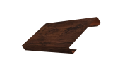 Ламель лицевая 125 забора жалюзи Texas 0,45 Print Elite с пленкой Cherry Wood TwinColor Центр Кровли