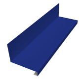 Планка примыкание нижнее к трубе для Кликфальц Pro 0,45 PE с пленкой RAL 5002 ультрамариново-синий (2м) Центр Кровли