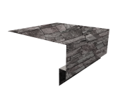 Планка околооконная сложная БХ new 250х75х27 0,45 Print Elite Fine Stone TwinColor (2м) Центр Кровли