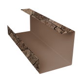 Планка угла внутреннего составная нижняя 0,45 Print Elite King Stone TwinColor (3м) Центр Кровли