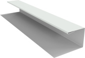 картинка Планка П-образная Экобрус Grand Line 0,45 Drap ТХ RAL 9003 сигнальный белый (3м) Центр Кровли Планка П-образная Экобрус Grand Line 0,45 Drap ТХ RAL 9003 сигнальный белый (3м) Центр Кровли
