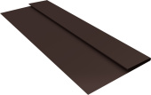 Планка стартовая Блок-хаус новый Grand Line 0,45 Drap двухсторонний RAL 8017 шоколад (3м) Центр Кровли