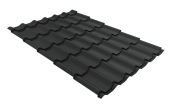 Металлочерепица Классик ("Classic") v01 0,5 Satin RAL 7016 антрацитово-серый Центр Кровли