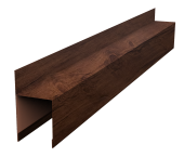 Планка опорная составная внешняя для забора жалюзи Palermo 0,45 Print Premium Cherry Wood Fresh TwinColor (2,5м) Центр Кровли