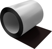 Отмотка Inside Grand Line с внутренним диаметром намотки 600мм 0,5 Rooftop Бархат с пленкой RAL 9005 черный Центр Кровли