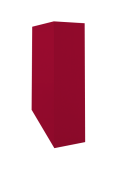Кожух скатный д1040/ш520/в1-1520/в2-880 0,45 PE с пленкой RAL 3003 рубиново-красный Центр Кровли