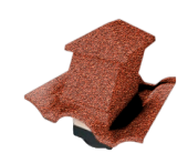 Вентилятор кровельный для композитной черепицы Metrotile HV15-15 Romana скарлет Центр Кровли