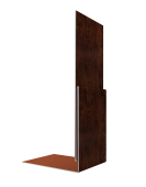 Планка приемная оконная 0,45 Print Elite Cherry Wood TwinColor (2м) Центр Кровли
