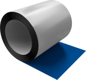 Отмотка Inside Grand Line с внутренним диаметром намотки 500мм 0,4 PE RAL RAL 5005 сигнальный синий Центр Кровли