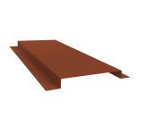 Планка кожуха сегментного 150 0,5 Velur X RAL 8004 терракота (1,5м) Центр Кровли