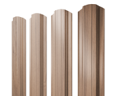 Штакетник Прямоугольный фигурный 0,45 Print Elite Honey Wood TwinColor Центр Кровли