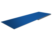 Планка финишная 48х25 0,5 Satin с пленкой RAL 5005 сигнальный синий (3м) Центр Кровли