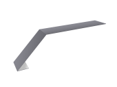 Планка карнизная для мягкой кровли 100х60 0,5 Satin с пленкой RAL 7004 сигнальный серый (2м) Центр Кровли