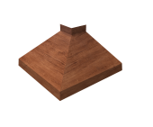 Угол отлива внешний 100 0,45 Print Premium с пленкой Rowan Wood Intense FTC Центр Кровли
