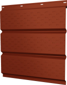 Софит металлический Классик v02 Grand Line полная перфорация 0,45 Drap RAL 8004 терракота Центр Кровли