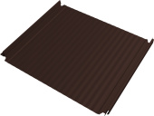 картинка Кликфальц Double Pro Гофр Grand Line 0,45 Drap двухсторонний с пленкой на замках RAL 8017 шоколад Центр Кровли Кликфальц Double Pro Гофр Grand Line 0,45 Drap двухсторонний с пленкой на замках RAL 8017 шоколад Центр Кровли