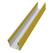 Стойка жалюзи Milan Slim 0,45 PE RAL 1018 цинково-желтый (1,8м) Центр Кровли