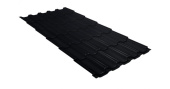 Металлочерепица "Квинта плюс" ("Kvinta plus") 0,5 Satin Matt RAL 9005 черный Центр Кровли