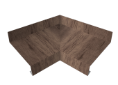 Угол отлива внутренний 70 0,45 Print Premium с пленкой Almond Wood Fresh Центр Кровли